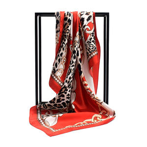 <span class=keywords><strong>Foulard</strong></span> de seda para mujer, bufanda cuadrada de 90x90cm, chal de <span class=keywords><strong>playa</strong></span> de marca de lujo para mujer, pañuelo Hijab <span class=keywords><strong>grande</strong></span>, silenciador para mujer - Product Image 5