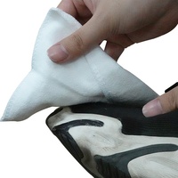Kit original de nettoyage de chaussures blanches en toile, cuir, nubuck, solution naturelle de 4 oz avec brosse, serviette