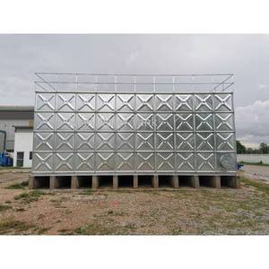 Réservoir d'eau pour lutte contre les incendies en acier inoxydable de 10 000 L avec garantie d'un an, panneaux en acier inoxydable 304/316 de qualité alimentaire, base en béton - Product Image 5