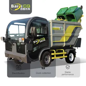 Nhà Máy Bán Hàng Trực Tiếp Nhỏ Từ chối Chất Thải Bộ Sưu Tập Thùng Rác Điện Side Loader Thùng Rác Xe Tải Xe Tải