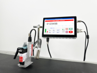 Impresora de Inyección de Tinta Térmica de Alta Velocidad de 10 Pulgadas, Impresora de Codificación Continua Digital para Logotipos, Fechas y Números de Lote