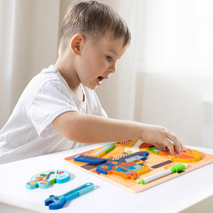 Cpc Ce 3d rompecabezas modelo herramienta profesional tablero de dibujo niños pequeños educación rompecabezas de madera 3-6 años bebé juguete - Product Image 2