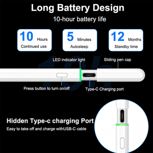 Charge rapide <span class=keywords><strong>pour</strong></span> stylet <span class=keywords><strong>iPad</strong></span> Pencil 2025 M4 <span class=keywords><strong>pour</strong></span> Air 6 M2 <span class=keywords><strong>Pro</strong></span> M3 avec rejet de la paume <span class=keywords><strong>pour</strong></span> <span class=keywords><strong>iPad</strong></span> Pro11 12.9 - Product Image 4