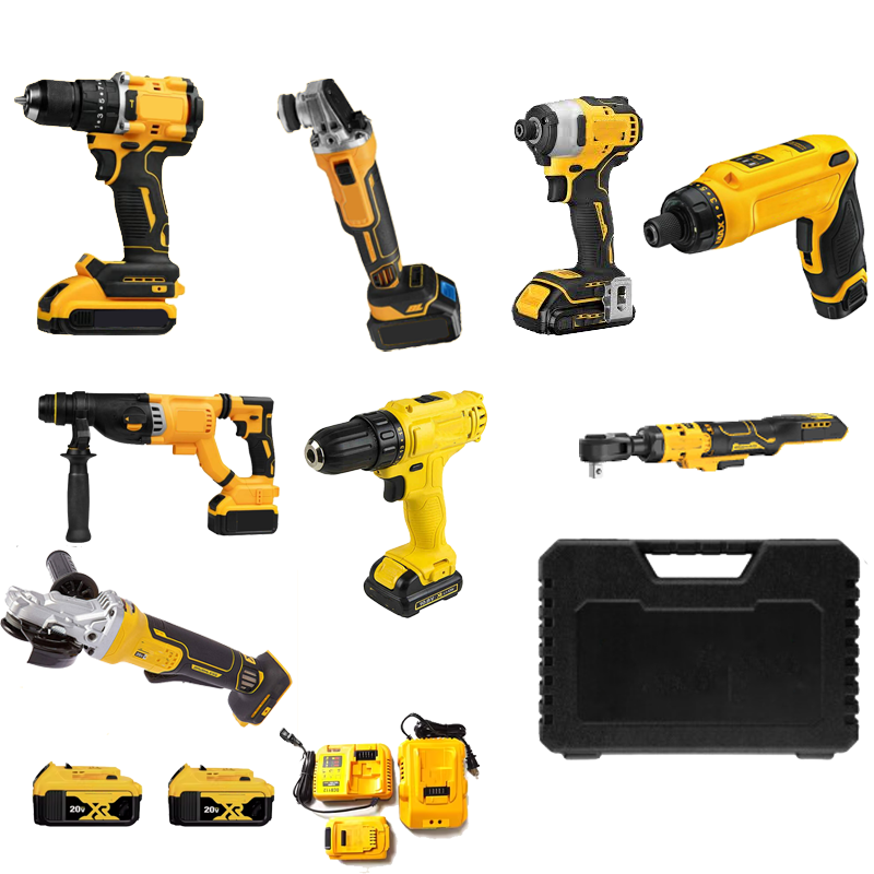 ZY Factory Direct Sales Lithium Battery Cordless Power Drill with Accessories Bit Best Selling Electric Tool Set