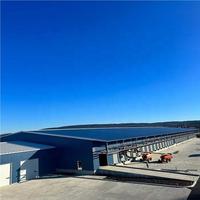工业预制钢结构物流中心仓库轻钢框架模块化仓储建筑
