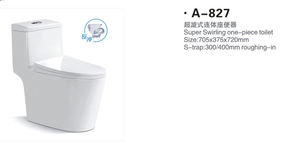 Semplice Modello Siphonic Due Fori A Filo Formato <span class=keywords><strong>Standard</strong></span> Ceramica Sanitari Bagno di Un Pezzo Wc Toilette Dalla Città di Chaozhou - Product Image 2