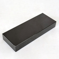 Base en cristal noir vierge pour trophée en cristal MH-J0364