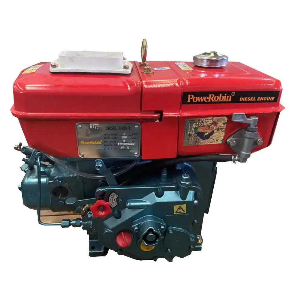 O preço baixo china fabricação powerobin marca r175 motor diesel vermelho