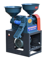 Moulin à riz et broyeur de céréales combinés pour usage domestique, décortiqueuse de paddy, machine à moudre le maïs, le blé et le sorgho