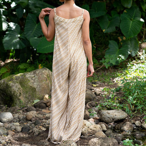 Combinaison ample à bretelles imprimée Aloha, en rayonne respirante de haute qualité, vente en gros d'usine - Product Image 3