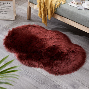 Shengxi Faux Fur Rug Oval Pink 30x48 Inch Soft Plush Area Rug For Living Room Bedroom <b>Floor</b> Mat Modern Home Decor - Product Image 2