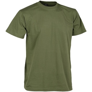 Camiseta de algodón y LICRA para hombre, ropa de calle con cuello redondo, ajustada, lisa, de manga corta, personalizada, para verano - Product Image 1