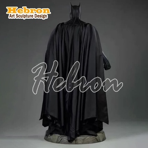 Statue <span class=keywords><strong>de</strong></span> personnage <span class=keywords><strong>DC</strong></span> <span class=keywords><strong>Comics</strong></span> <span class=keywords><strong>de</strong></span> haute qualité 1_1, super-<span class=keywords><strong>héros</strong></span>, sculpture Batman grandeur nature en fibre <span class=keywords><strong>de</strong></span> verre, grandes créations en résine - Product Image 2