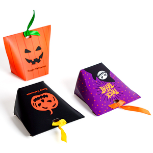 Hot Selling Pumpkin Witch Design Cookie Boxes for <strong>Halloween</strong> Bakery Candy Sweet Paper Boxes Embossing Matt Lamination Food Sugar - Product Image 4
