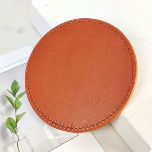 Posavasos de Cuero de Diseño OEM al por Mayor, Posavasos Redondos Coloridos de Estilo Europeo - Product Image 5