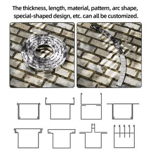 SANIPRO métal matériau de construction en acier inoxydable canal de Drainage Villa Sunshine House avant-toit fini linéaire flexion fossé gouttière - Product Image 6