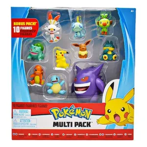Pokemon Multi Pack 10 figure Gengar Pikachu Eevee Jazwares