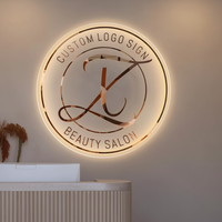 Lettres en relief 3D personnalisées avec éclairage LED pour salon de coiffure, salon de manucure, boutique, bar, bureau, studio, logo extérieur imperméable, décoration
