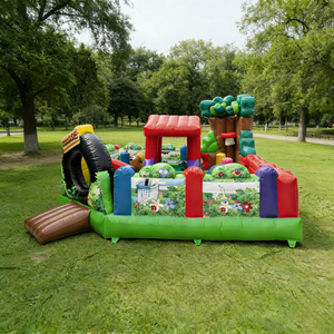 Castello Gonfiabile Commerciale Multigioco per Bambini con Scivolo e Tunnel per Noleggio Feste - Product Image 2