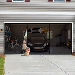 Rideau de porte de <span class=keywords><strong>garage</strong></span> magnétique anti-moustique en fibre de verre ruban magique sans trou rideau de porte multi-ouverture anti-poussière - Product Image 6