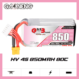 2023 sıcak satış GNB GAONENG 850mAh 4S HV 15.2V 60C XT30 <span class=keywords><strong>LiPo</strong></span> pil FPV Drone yarış hafif High yüksek gerilim - Product Image 3