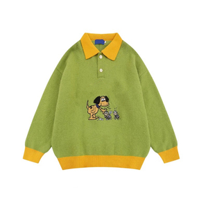 Áo len nữ bán chạy, tay dài, dáng rộng, cổ trụ, thêu, chất liệu len, áo khoác len, áo len nam - Product Image 2