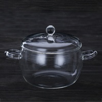 Kinglang — casserole en verre Transparent résistant à la chaleur, bol de cuisson durcissant pour le four à micro-ondes