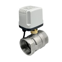Vanne à boisseau sphérique motorisée électrique en acier inoxydable 1/2" 3/4" 1" 1-1/4" 220V 12V 24V 3 fils 2 commandes, moteur à couple élevé pour eau