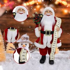 Christmas Santa Claus Resin Statue Ornament European Style Eco-Friendly Indoor Use <b>Creative</b> Craft - Product Image 1