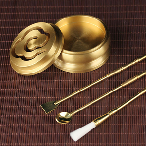 Ensemble de porte-encens en métal, brûleur <span class=keywords><strong>d</strong></span>'encens en laiton, boîte à outils pour encensoir fin, cadeaux et artisanat, vente en gros - Product Image 6