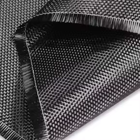 Tissu en fibre de carbone 360 g/m² 6K sergé ou uni, toile de carbone sèche robuste pour composants automobiles et moulage sous vide de résine