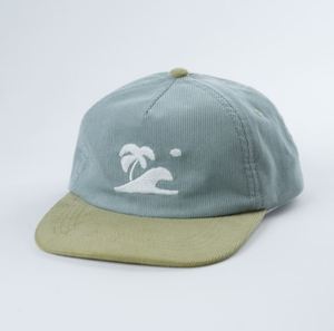 Casquettes à visière plate en velours côtelé pour enfants en bas âge, nouveau design, 5 panneaux, broderie, fermeture à pression - Product Image 6