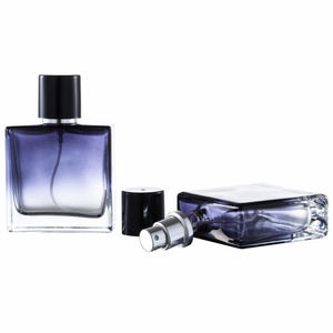 ขวดน้ำหอมแก้วหรูหราสีน้ำเงินไล่เฉดขนาด 30 มล. ขวดสเปรย์แบบเติมได้ เครื่องพ่นน้ำหอมพกพาสำหรับเดินทาง - Product Image 2