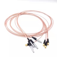 Câble coaxial RF à faible perte RG316 de haute précision pour inspection ultrasonique, mini SMA L5 vers FFA C5, qualité assurée