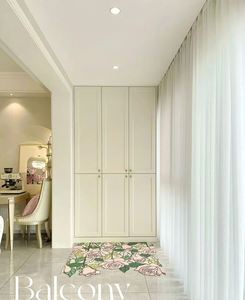 Armoire de rangement moderne avancée en bois massif personnalisée pour le salon lumière design de luxe style lavabo balcon intégration pour - Product Image 3