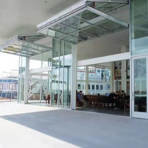 Prezzo di fabbrica verticale finestra pieghevole in alluminio telaio della finestra colore personalizzabile ascensore elettrico pieghevole in vetro porta del <span class=keywords><strong>Garage</strong></span> - Product Image 1