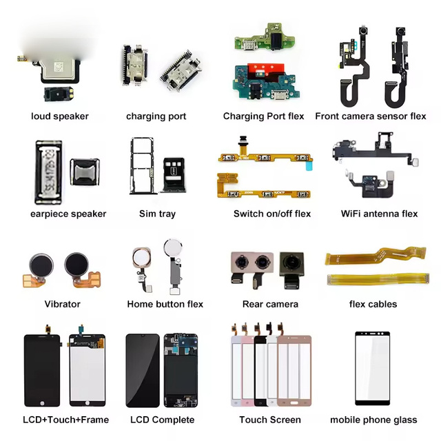 For oppo Mobile Parts Phone Spare Parts for Different Brands With Small Parts Camera Proximity Sensor Home Button Earpiece