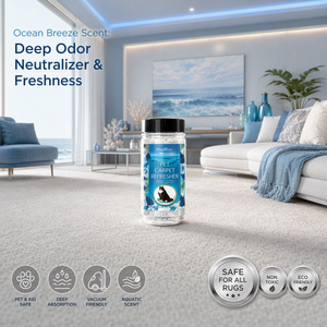 Zourunan Ocean Breeze, Polvo Desodorante para Alfombras de Mascotas, para Gatos y Perros, Seguro para Aspiradoras, Proveedor de Fábrica al por Mayor - Product Image 1