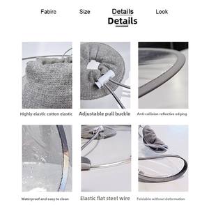 بيع بالجملة طوق الحيوانات الأليفة الترويجية شفافة مقاومة للماء elizabeثين الكلب القط بعد الجراحة طوق الحيوانات الأليفة elizabeثان - Product Image 4