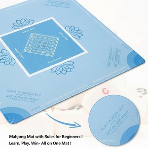 Tapete Antideslizante Automático para Mahjong, Extra Grande 31.5x31.5cm, Alfombrilla <span class=keywords><strong>de</strong></span> Juego Personalizada <span class=keywords><strong>de</strong></span> Fábrica, Microfibra <span class=keywords><strong>de</strong></span> Lujo con Patrón Retro - Product Image 5