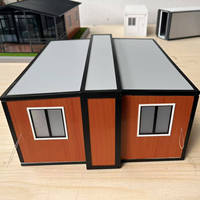 Casa Prefabricada Integrada Modelo Esqueleto de Dragón, Casa Expandible de Doble Ala Plegable, Forma Rectangular, Tamaño Personalizado