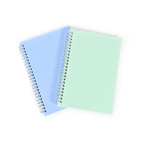 Carnet à spirale 2027 à couverture rigide couleur unie, reliure Silver Wire-O, logo personnalisé, pages intérieures format journal pour le bureau