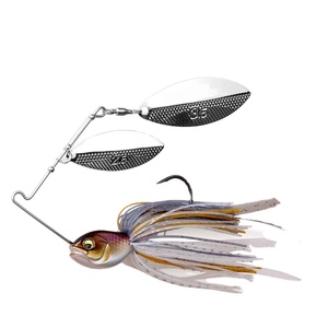 Nouveau 18g 8 couleurs 120mm Leurre coulant <span class=keywords><strong>Buzz</strong></span> Bait Bass Big Mouth Swimbait Chatterbait SV-3 Double Willow Spinnerbait pour poissons d'eau salée - Product Image 3