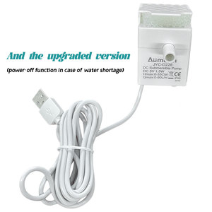 Pompe à eau silencieuse à circulation d'eau en plastique écologique intelligente DC5V, distributeur d'eau pour animaux de compagnie, petit aquarium, salon, espace d'aquarium - Product Image 4