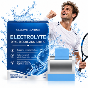 Film oral électrolytique (contenant du sodium, du potassium et du magnésium) qui reconstitue l'hydratation et l'énergie sans eau. - Product Image 1