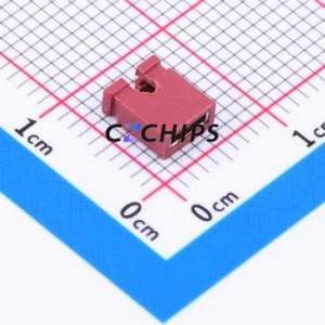 HC-JP254-1-60-OP-R-G1 Shorting Cap / Jumper Cap P=2.54mm Connector 1x2 2.54mm Open Top Type 3A - Product Image 1