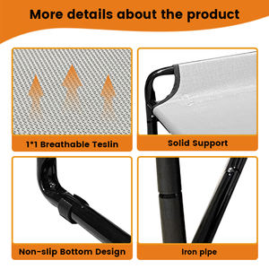 Kapalı kullanım için çıkarılabilir kapak su geçirmez köpek yatağı ile çevre dostu Modern büyük nefes alan örgülü kumaş - Product Image 4