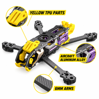 Kit Freestyle FPV SpeedyBee Mario5 T300 3K en fibre de carbone avec bras de 6 mm, support caméra GPS 23-31 mm, certifié CE