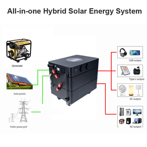 Lifepo4 Năng Lượng Lưu Trữ Cung Cấp Điện 48V 230V Tinh Khiết Sin Sóng Đầu Ra 10.4 Kwh Hệ Thống Cho Nhà Sao Lưu Năng Lượng Mặt Trời Máy Phát Điện 5000W - Product Image 2