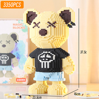 Source Usine Spot Livraison Éducatifs DIY Ours Brique Blocs de Construction Ensembles Jouets Pour Enfants
